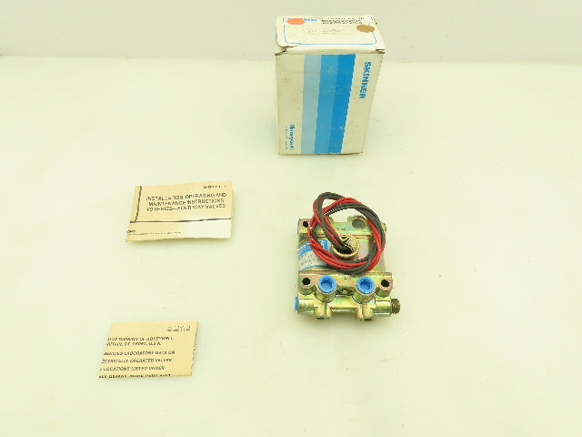 Honeywell Skinner V933LB2050 Solenoid Valve 4-Way NC 120V 50 PSI 1/4" NPT