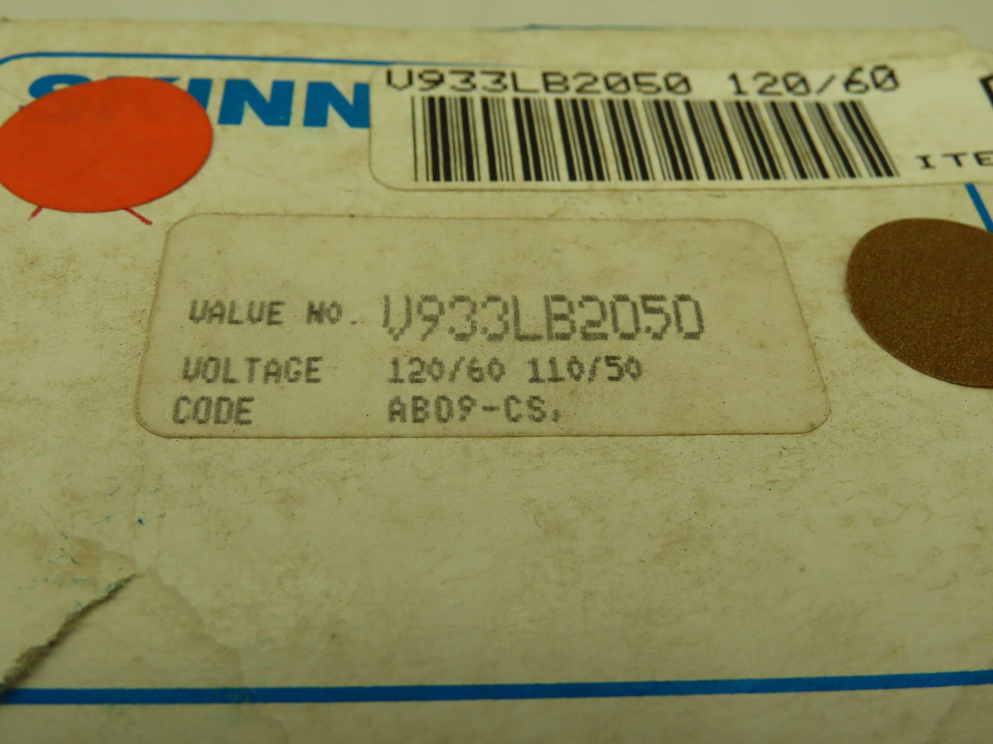 Honeywell Skinner V933LB2050 Solenoid Valve 4-Way NC 120V 50 PSI 1/4" NPT