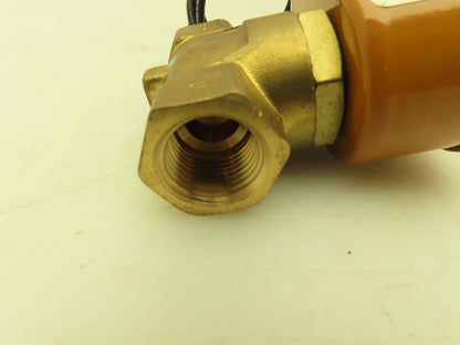 Honeywell Skinner U121K45AP Brass Solenoid Valve 2-Way NC 120V 7 PSI 1/2" NPT