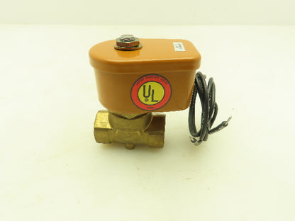 Honeywell Skinner U121K45AP Brass Solenoid Valve 2-Way NC 120V 7 PSI 1/2" NPT