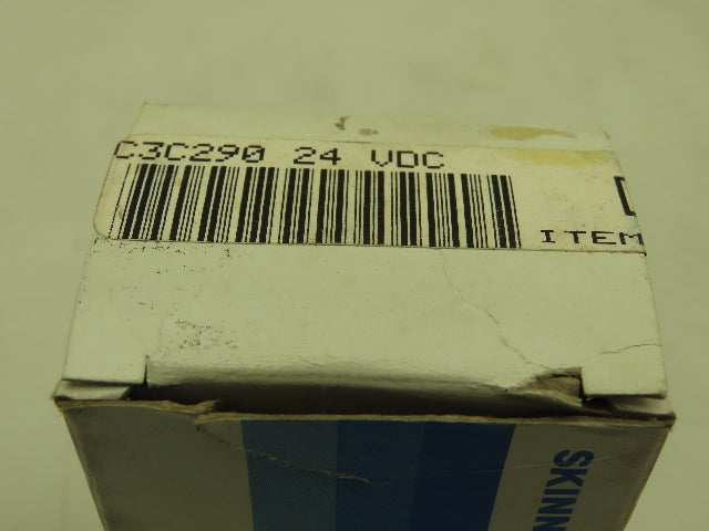 Honeywell Skinner C3C290 Brass Solenoid Valve 1/8"NPT 3 Way NC 24VDC Coil 175PSI
