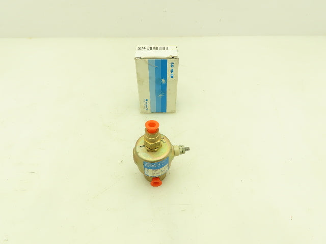Honeywell Skinner C3C290 Brass Solenoid Valve 1/8"NPT 3 Way NC 24VDC Coil 175PSI