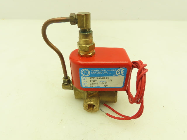 Honeywell Skinner 2RP1LBG2150 Solenoid Valve 2-Way NO 120V 5-150 PSI 1/4" NPT