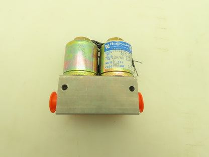 Honeywell Skinner 3131BJA7LNC2 Solenoid 2-Valve Manifold 3-Way 120V 60PSI 1/4NPT