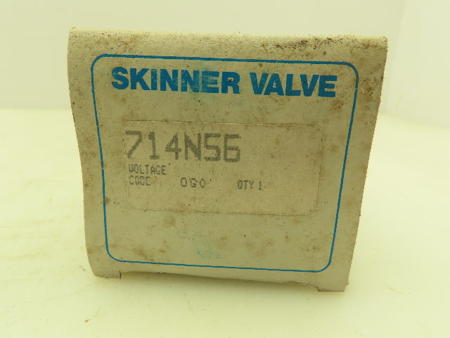 Honeywell Skinner 714N56 Stainless Solenoid Valve 3-Way NC 1/4" NPT 5/64 Orifice