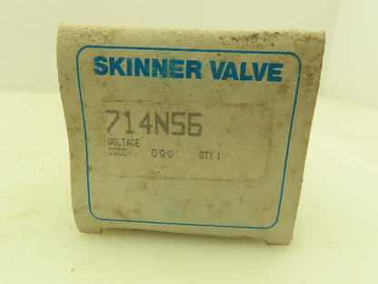 Honeywell Skinner 714N56 Stainless Solenoid Valve 3-Way NC 1/4" NPT 5/64 Orifice