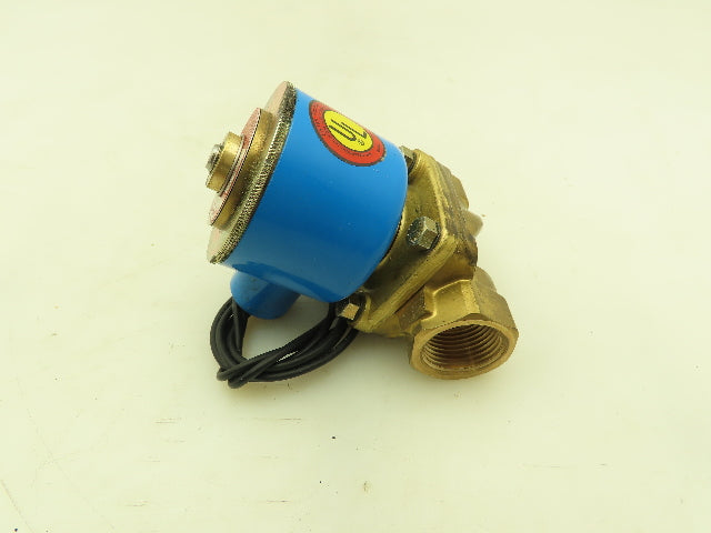 Honeywell Skinner 706X7D1A Brass Solenoid Valve 2-Way NC 120V 150 PSI 3/4" NPT