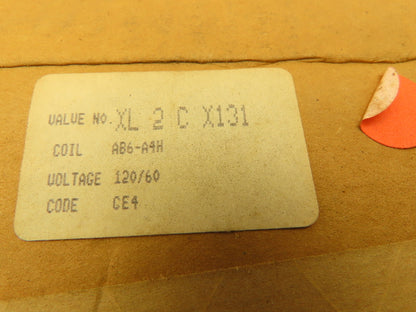 Honeywell Skinner XL2CX131 Brass Solenoid Valve 2-Way NC 120V 150 PSI 1" NPT