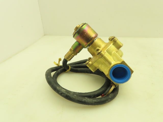 Honeywell Skinner XL2CX131 Brass Solenoid Valve 2-Way NC 120V 150 PSI 1" NPT