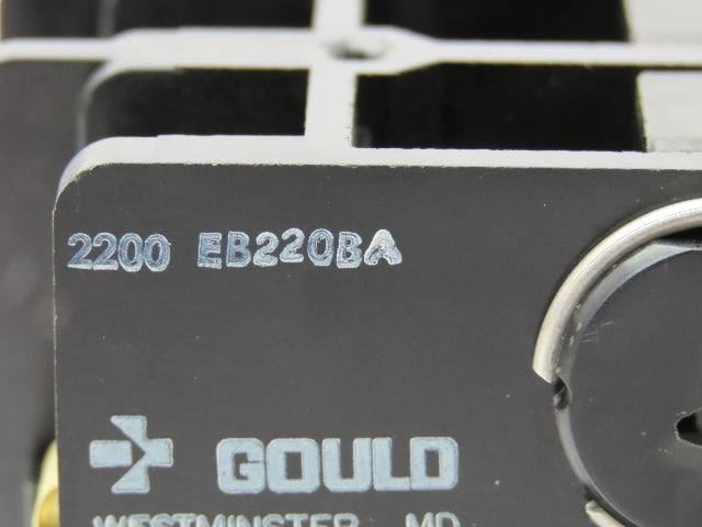 Gould 2200 EB220BA Contactor 30A 2-Pole N/O 600V Max 24VAC Coil