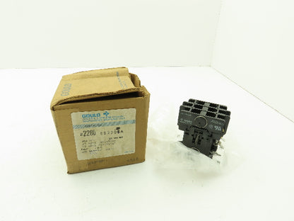 Gould 2200 EB220BA Contactor 30A 2-Pole N/O 600V Max 24VAC Coil