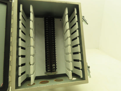 Hoffman A1008CH Electrical Enclosure JIC Junction Box 24 Terminal Strip 10x8x4"