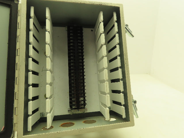 Hoffman A1008CH Electrical Enclosure JIC Junction Box 24 Terminal Strip 10x8x4"