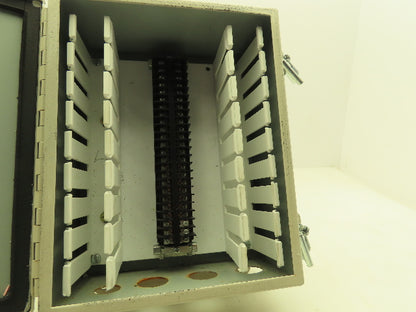 Hoffman A1008CH Electrical Enclosure JIC Junction Box 24 Terminal Strip 10x8x4"