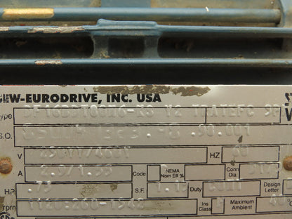 Sew Eurodrive Varimot .73hp Motor 1128rpm 230/460v 3ph Incomplete