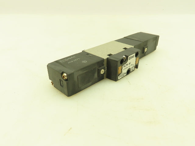 SMC VFS2300-5FZ Pneumatic Air Solenoid Spool Valve Manifold Mount 24VDC Coil