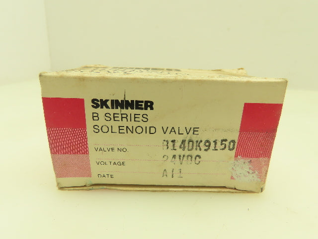 Honeywell Skinner B14DK9150 Solenoid Valve 3-Way NC 24VDC 150PSI 1/16" NPT