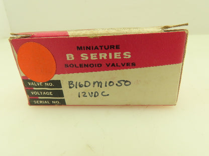 Honeywell Skinner B16DM1050 Solenoid Valve 3-Way NC 12VDC 50 PSI 1/8"