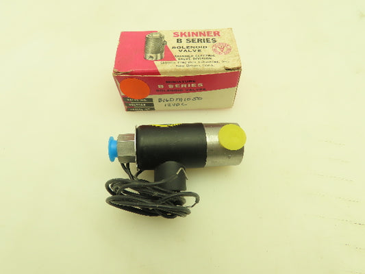 Honeywell Skinner B16DM1050 Solenoid Valve 3-Way NC 12VDC 50 PSI 1/8"