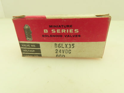 Honeywell Skinner B6LX35 Solenoid Valve 3-Way NO 24VDC 175 PSI 1/8"