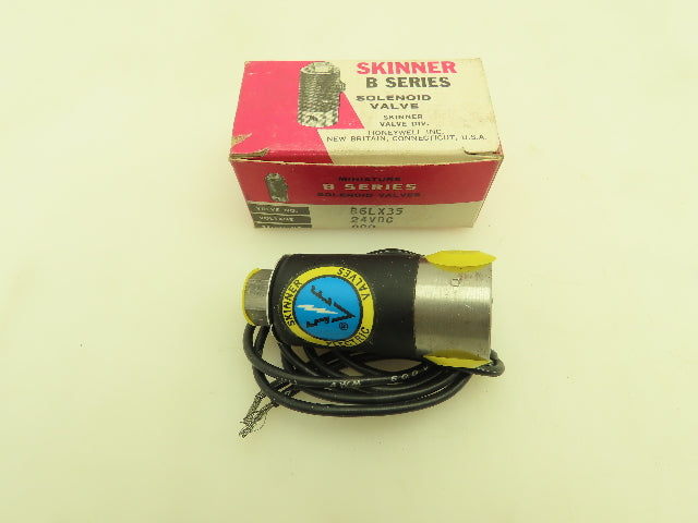 Honeywell Skinner B6LX35 Solenoid Valve 3-Way NO 24VDC 175 PSI 1/8"