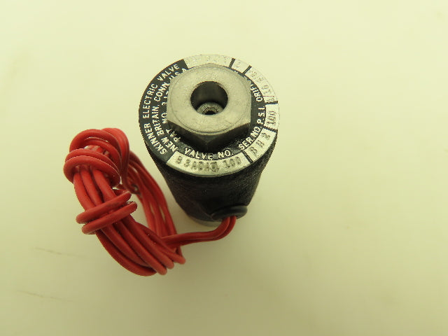 Honeywell Skinner B3ADA9100 Solenoid Valve 3-Way NC 120V 100 PSI 1/16"