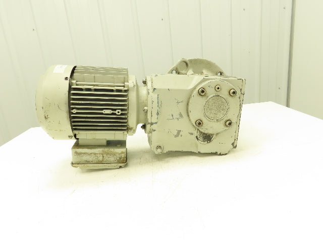 Sew Eurodrive KF66DT90S4 Gear Reducer 58.11:1 Ratio 1.5hp 29 Rpm 230/460v 3ph