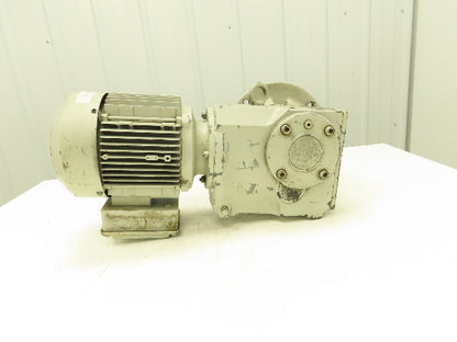 Sew Eurodrive KF66DT90S4 Gear Reducer 58.11:1 Ratio 1.5hp 29 Rpm 230/460v 3ph