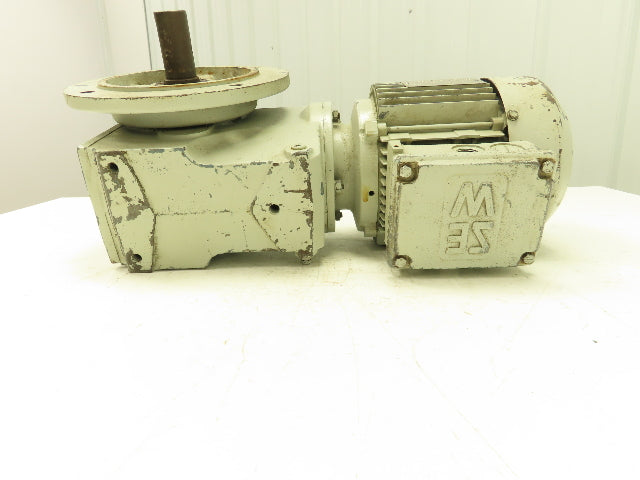 Sew Eurodrive KF66DT90S4 Gear Reducer 58.11:1 Ratio 1.5hp 29 Rpm 230/460v 3ph