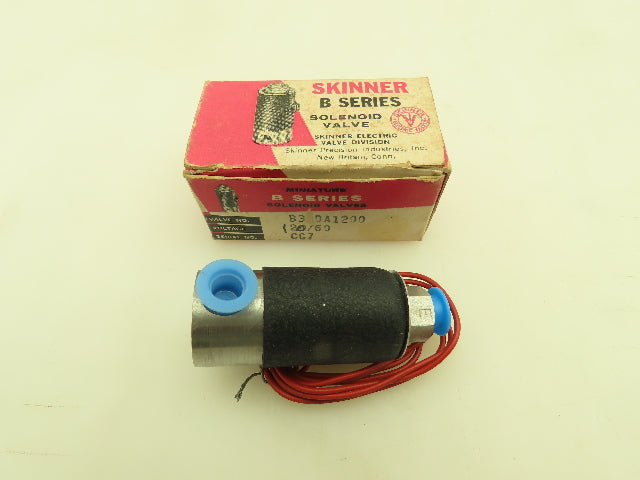 Honeywell Skinner B3DA1200 Solenoid Valve 3-Way NC 120V 200 PSI 1/8"