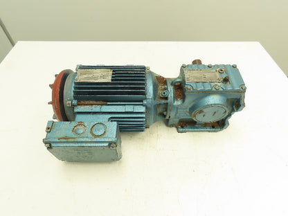 Sew Eurodrive S57DT100LS4Z-KS Gear Reducer 10.80:1 Ratio 3hp 159rpm 230/460v 3ph