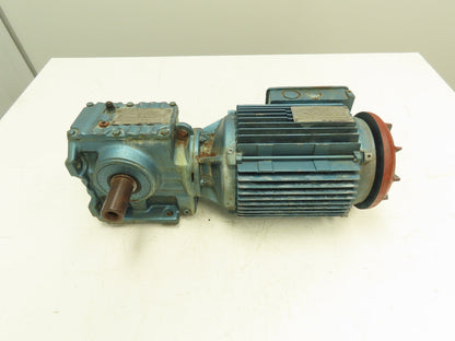 Sew Eurodrive S57DT100LS4Z-KS Gear Reducer 10.80:1 Ratio 3hp 159rpm 230/460v 3ph