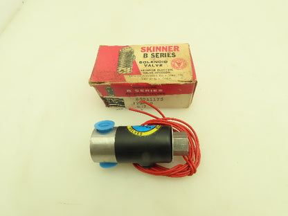 Honeywell Skinner B6DA1175 Solenoid Valve 3-Way NO 120V 175 PSI 1/8"
