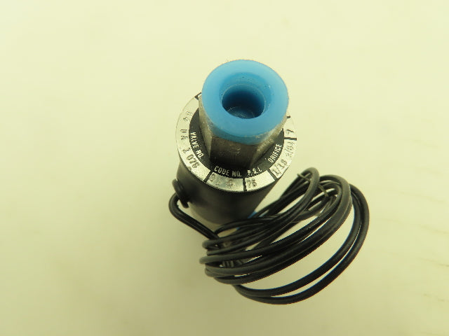 Honeywell Skinner B4DA1075 Solenoid Valve 3-Way NC 120V 75 PSI 1/8" NPT