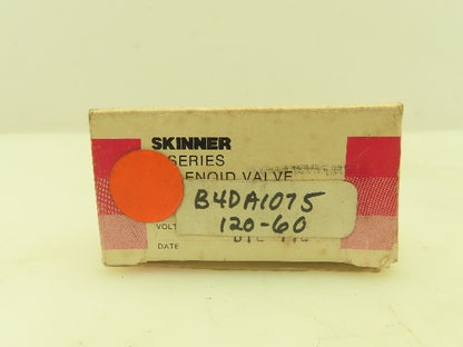 Honeywell Skinner B4DA1075 Solenoid Valve 3-Way NC 120V 75 PSI 1/8" NPT