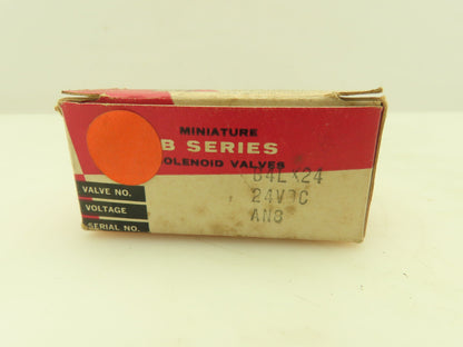 Honeywell Skinner B4LX24 Solenoid Valve 3-Way NC 24VDC 75 PSI 1/8" NPT