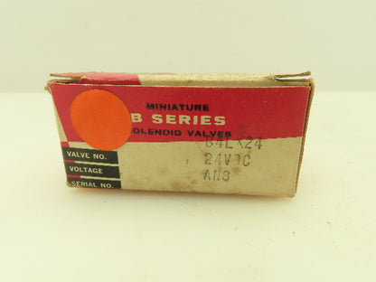 Honeywell Skinner B4LX24 Solenoid Valve 3-Way NC 24VDC 75 PSI 1/8" NPT