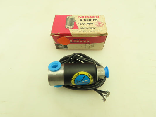 Honeywell Skinner B4LX24 Solenoid Valve 3-Way NC 24VDC 75 PSI 1/8" NPT