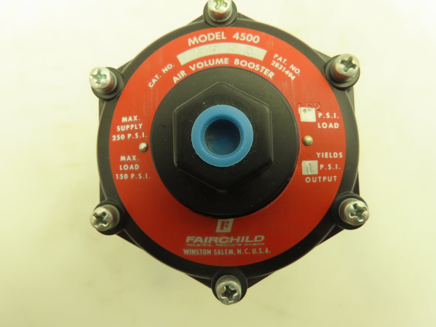 Fairchild 4503 Pneumatic Air Volume Booster Model 4500 1.62/1 Output
