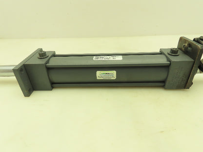 Miller Series A Pneumatic Air Cylinder 250 PSI 2" Bore 8" Stroke Double Rod