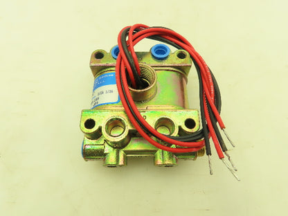 Honeywell Skinner V955LX17 Solenoid Valve 4-Way NC 24VAC 60 Hz 225 PSI 1/4" NPT