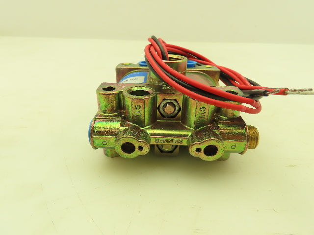 Honeywell Skinner V955LX17 Solenoid Valve 4-Way NC 24VAC 60 Hz 225 PSI 1/4" NPT
