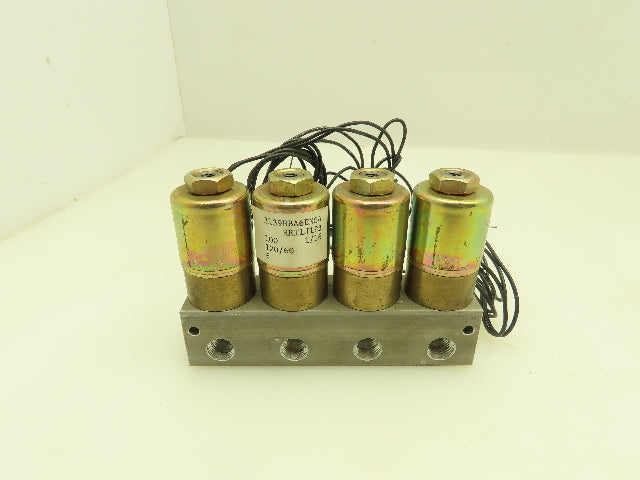 Honeywell Skinner 3139BBA6ENS4 Solenoid 4-Valve Manifold 120V 100 PSI 1/8" NPT