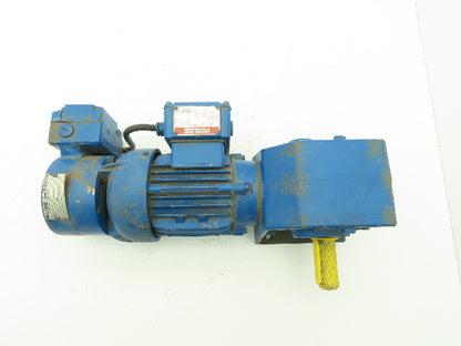 Eberhard Bauer D-7300 Esslinger Gearmotor Brake 480v .8A 98.4:1 Ratio 16.5rpm RH
