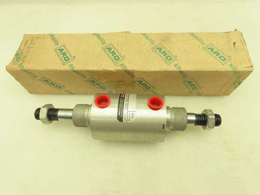 ARO 0325 2009 010 Pneumatic Round Air Cylinder 2.5" Bore 1" Stroke Double Rod