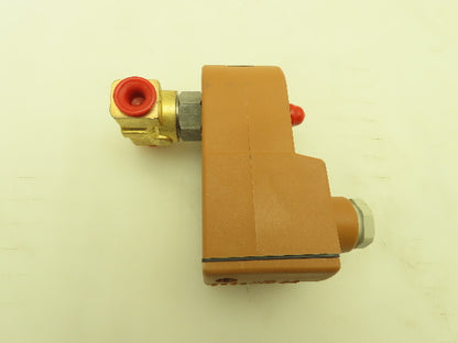 Honeywell Skinner U131K0490 Lucifer Solenoid Valve 3-Way NO 28VDC 150PSI 1/4"NPT