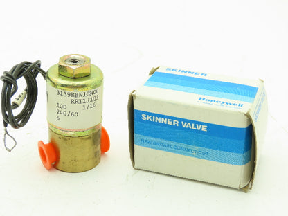 Honeywell Skinner 3139BBN1GN00 Solenoid Valve 3-Way NO 240V 100 PSI 1/8" NPT
