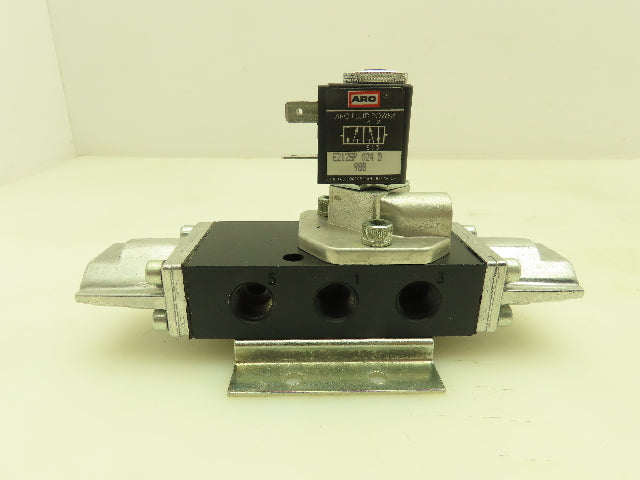 ARO E212SP 024 D Pneumatic Solenoid Control Valve 24VDC 4/2 Pos 1/4" 150 PSI