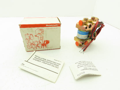 Honeywell Skinner V9LCRNX1 Solenoid Valve 4-Way NC/NO 120V 200 PSI 1/4" NPT