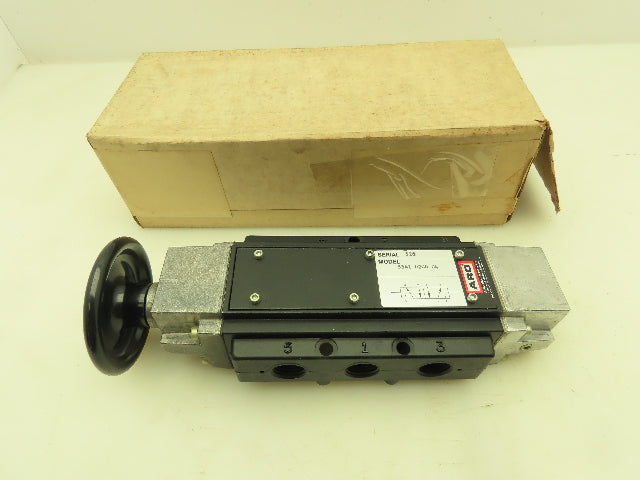 ARO 5541 0200 04 Manual Pneumatic Hand Control Valve 5/2 Pos 4-Way 1/2"
